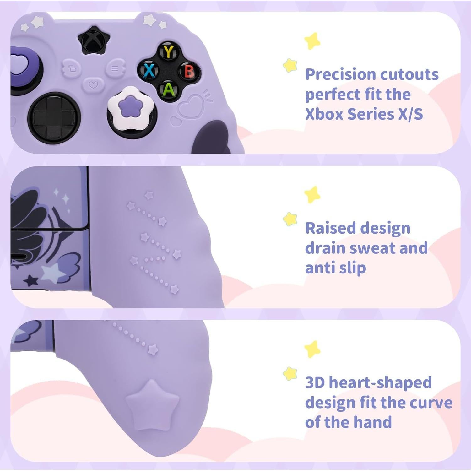 Funda de Controlador GeekShare para Xbox Series X Púrpura