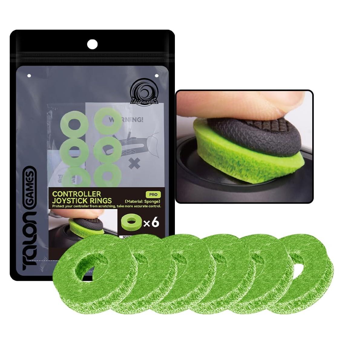 Anillos de Joystick TALONGAMES Verde Suave - 6 Unidades