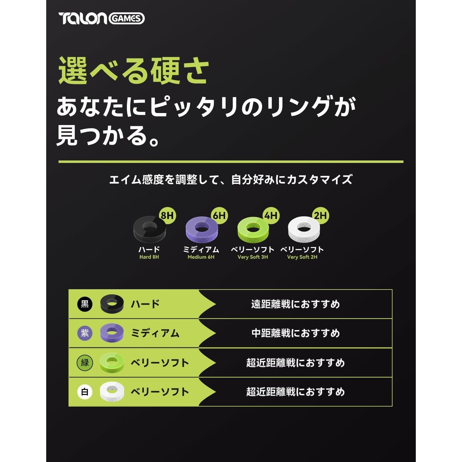 Anillos de Joystick TALONGAMES Verde Suave - 6 Unidades