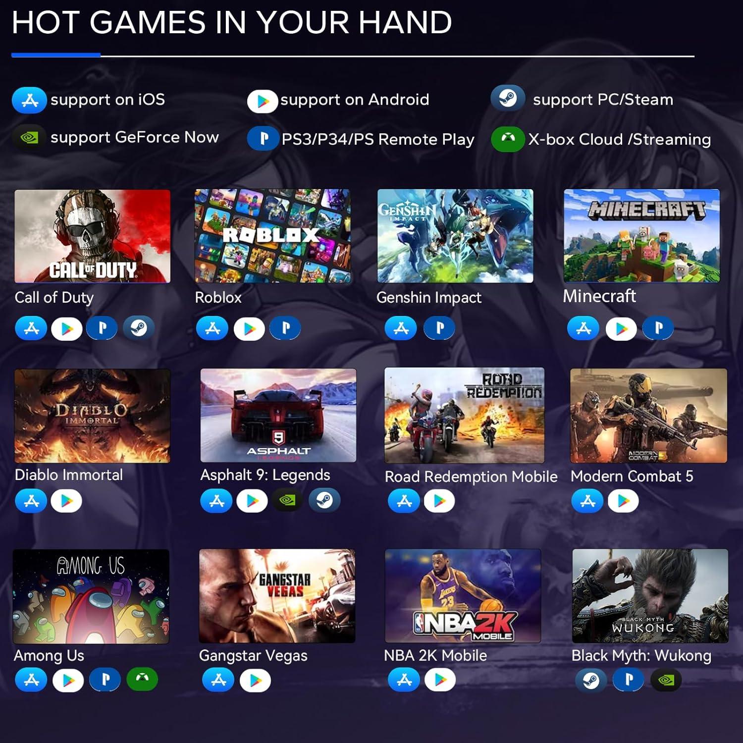 Controlador Inalámbrico Megadream Q15 para Móviles y PC