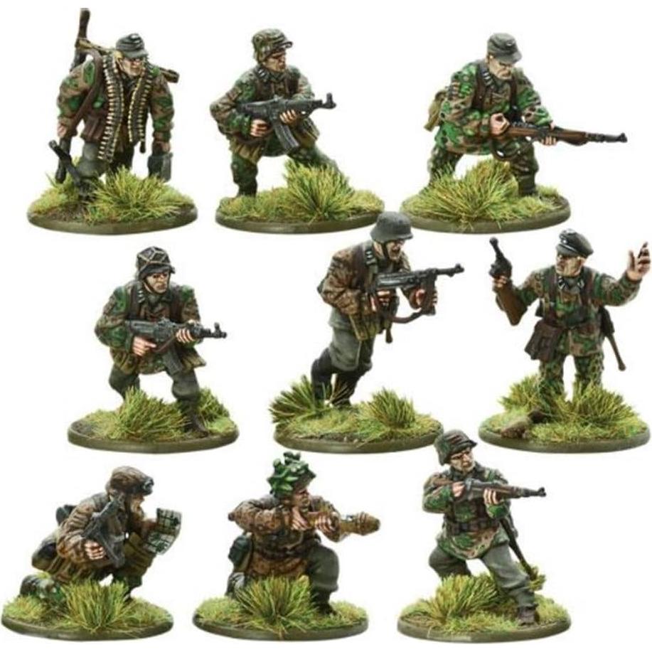 Miniaturas Waffen-SS 28mm Warlord Games - 30 figuras tácticas