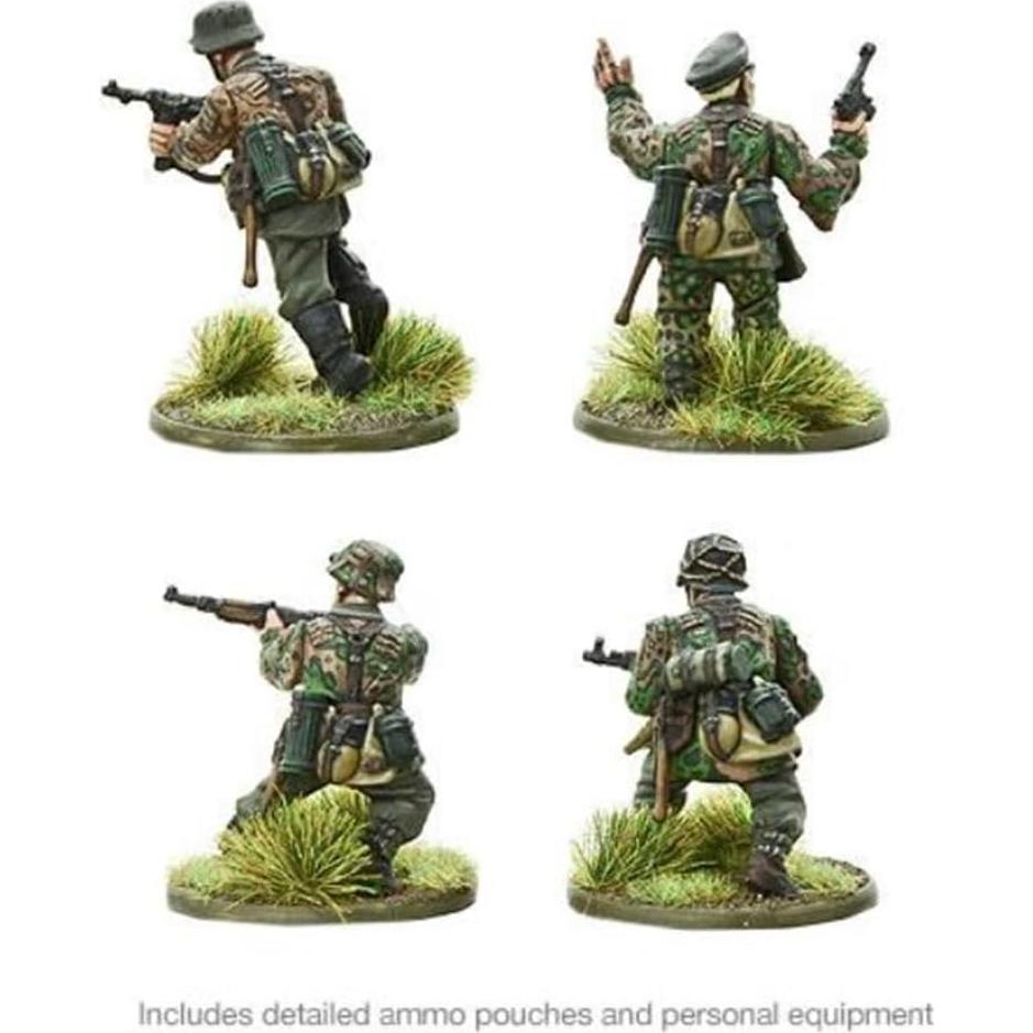 Miniaturas Waffen-SS 28mm Warlord Games - 30 figuras tácticas