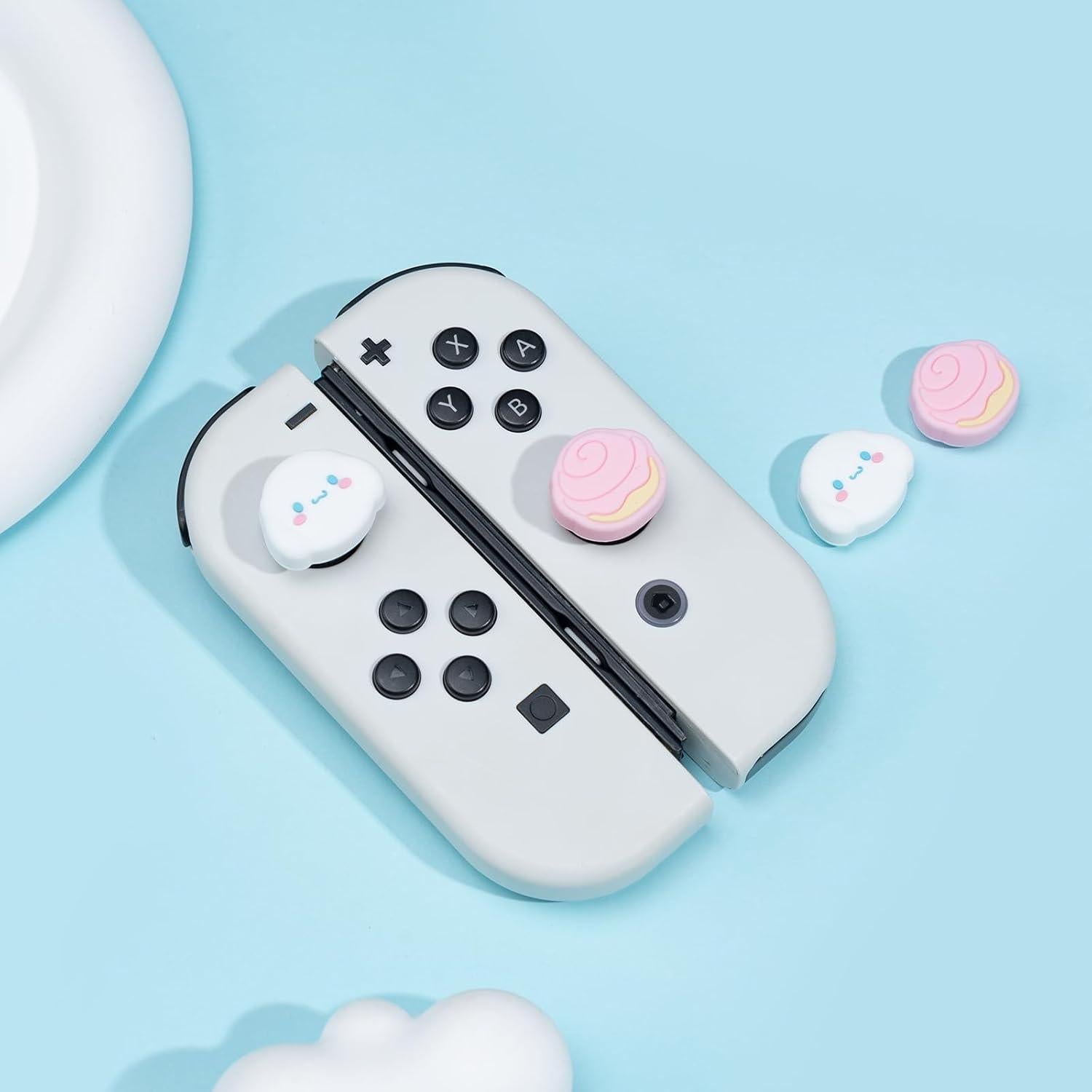 Tapa de Joystick WISHAVEN para Nintendo Switch - Pasteles y Perro