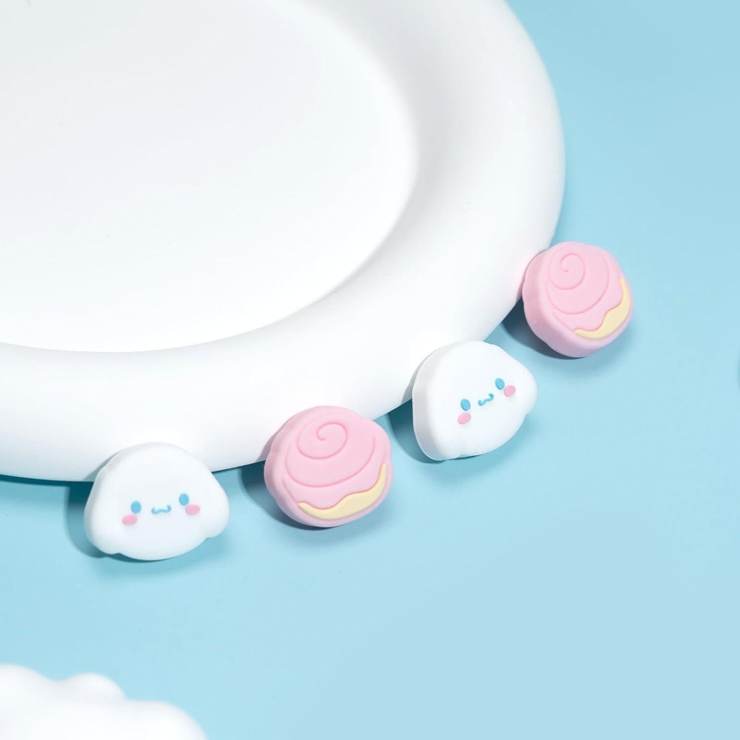 Tapa de Joystick WISHAVEN para Nintendo Switch - Pasteles y Perro