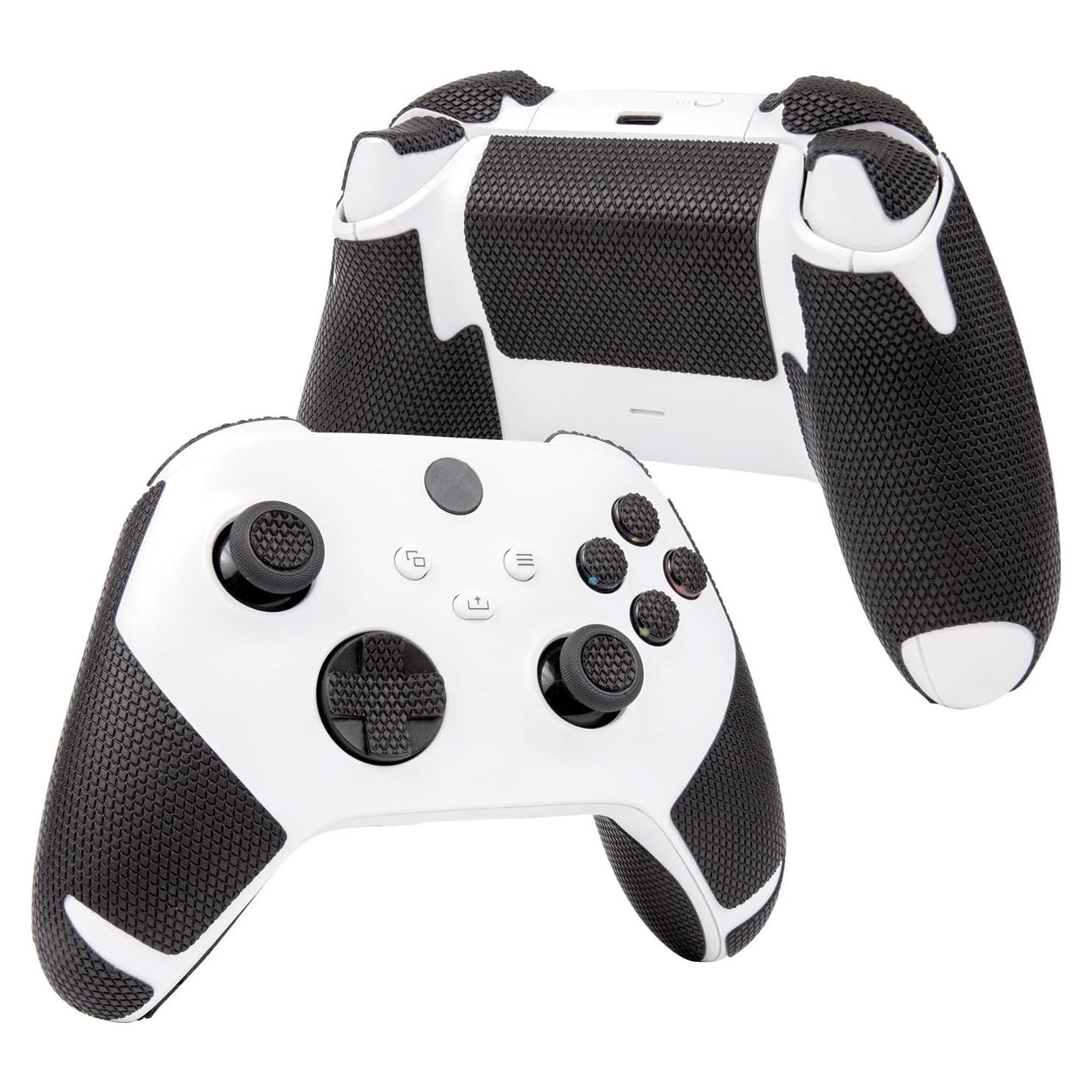 Controller Grips Compatible with Xbox Series X/S, Anti-Slip, Sweat-Absorbent, Textured Skin kit, for Xbox Controllers Handle Grips, Buttons, Triggers (Classic Version - Black)