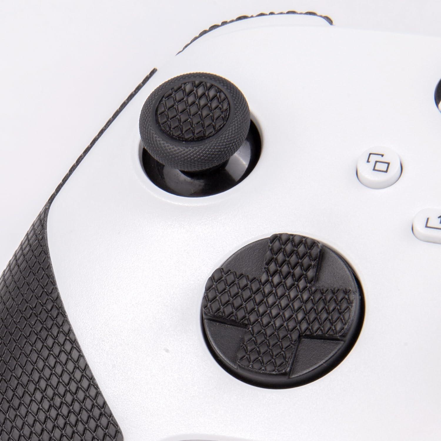 Controller Grips Compatible with Xbox Series X/S, Anti-Slip, Sweat-Absorbent, Textured Skin kit, for Xbox Controllers Handle Grips, Buttons, Triggers (Classic Version - Black)