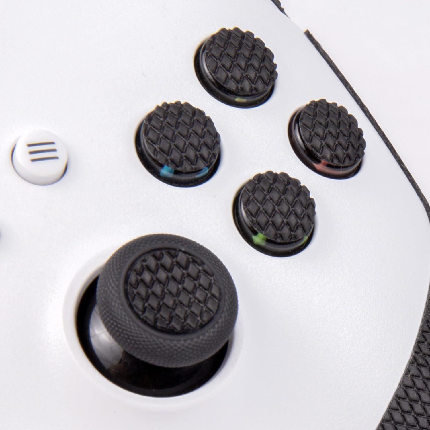 Controller Grips Compatible with Xbox Series X/S, Anti-Slip, Sweat-Absorbent, Textured Skin kit, for Xbox Controllers Handle Grips, Buttons, Triggers (Classic Version - Black)