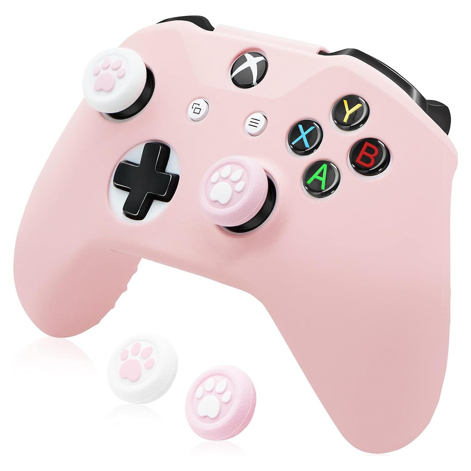 Funda de Silicona Antideslizante BRHE para Xbox One/S/X Rosa