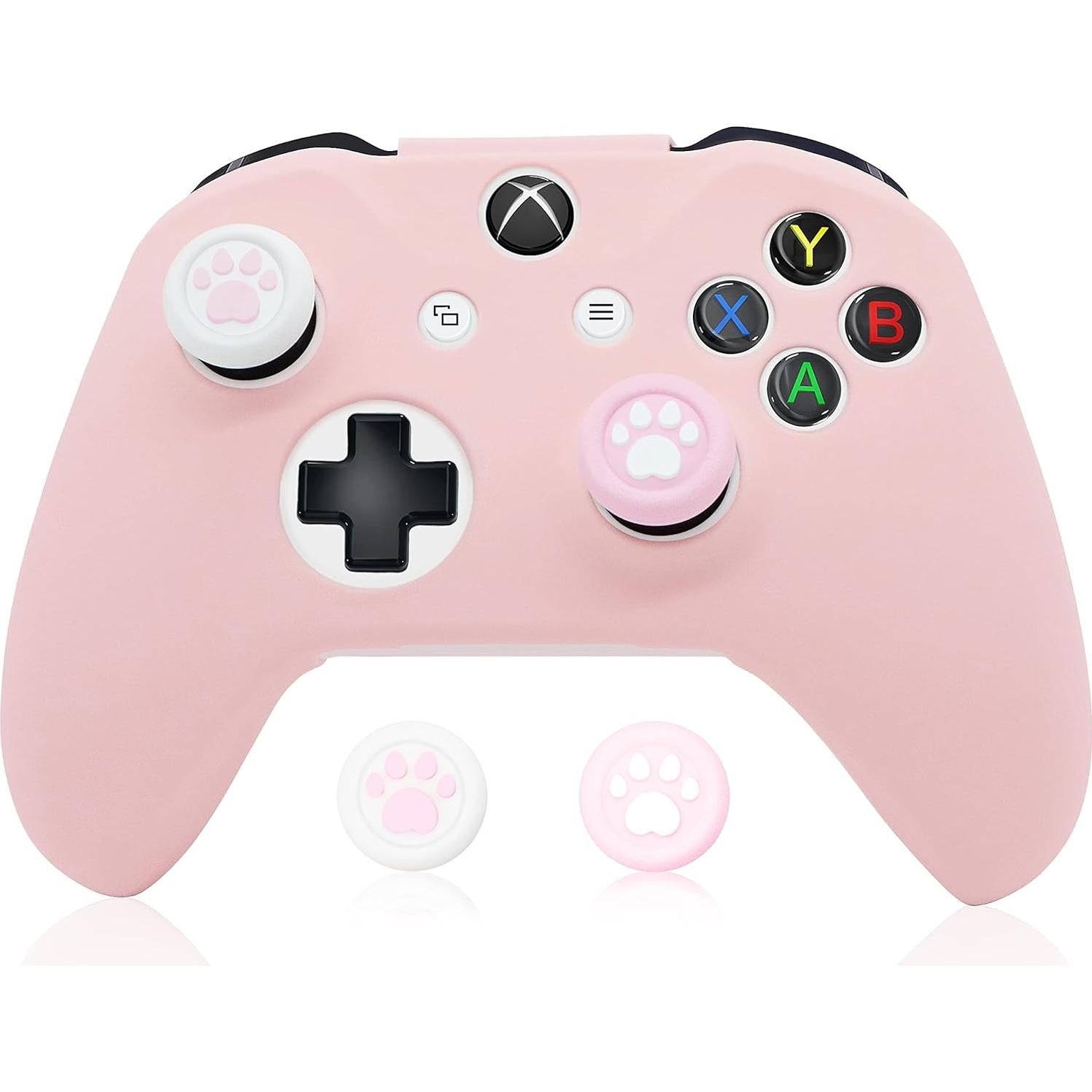 Funda de Silicona Antideslizante BRHE para Xbox One/S/X Rosa