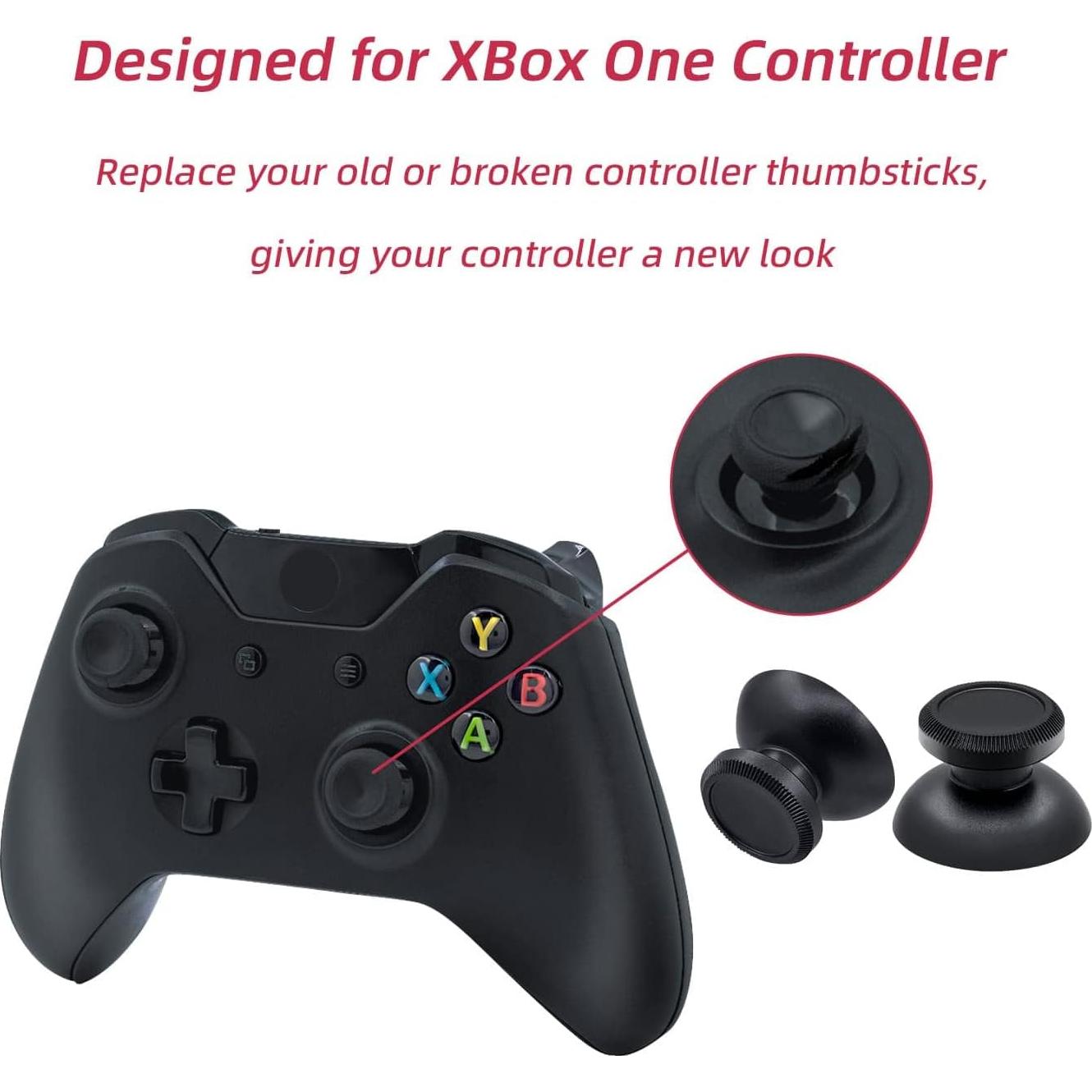 Thumbsticks de Aluminio Mcbazel para Xbox ONE Negro (Juego de 2)