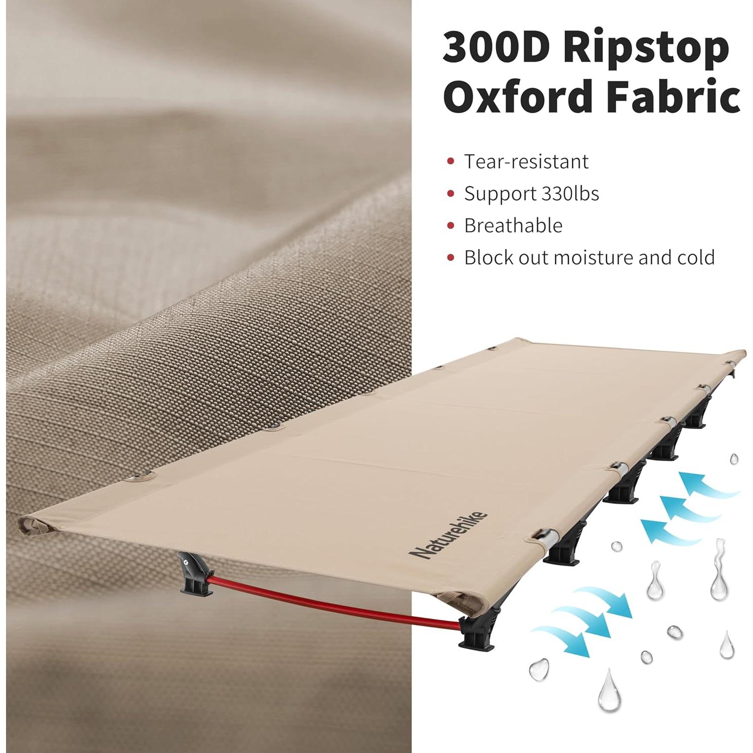 Cama de Camping Naturehike GreenWild Plegable 2,18 kg 330 lbs