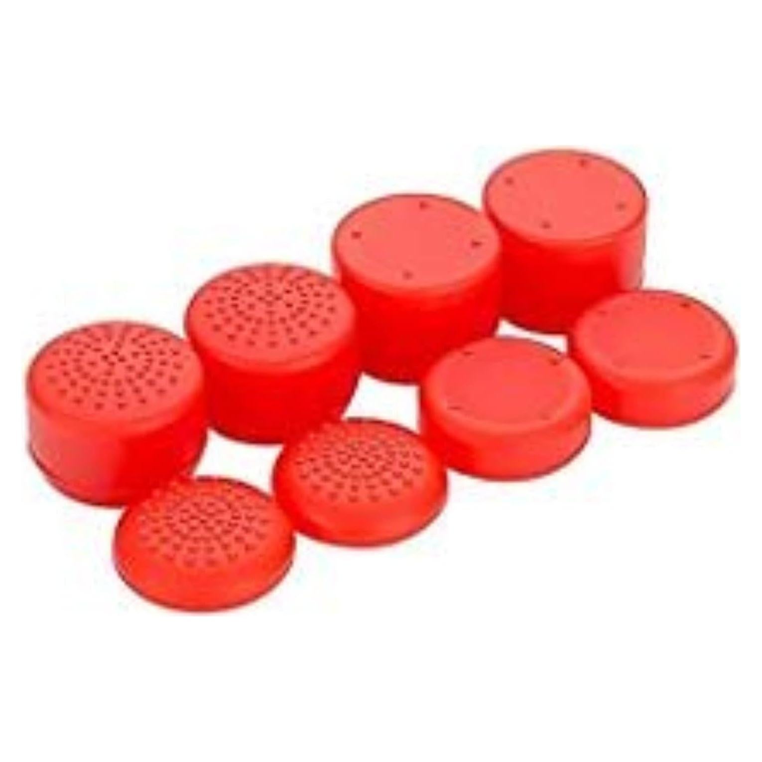 Grips Antideslizantes Ambertown para Joystick PS5 PS4 Xbox Rojo