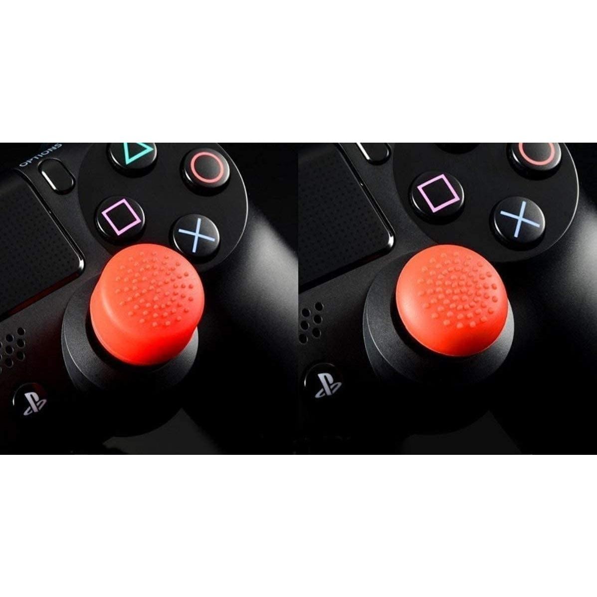 Grips Antideslizantes Ambertown para Joystick PS5 PS4 Xbox Rojo