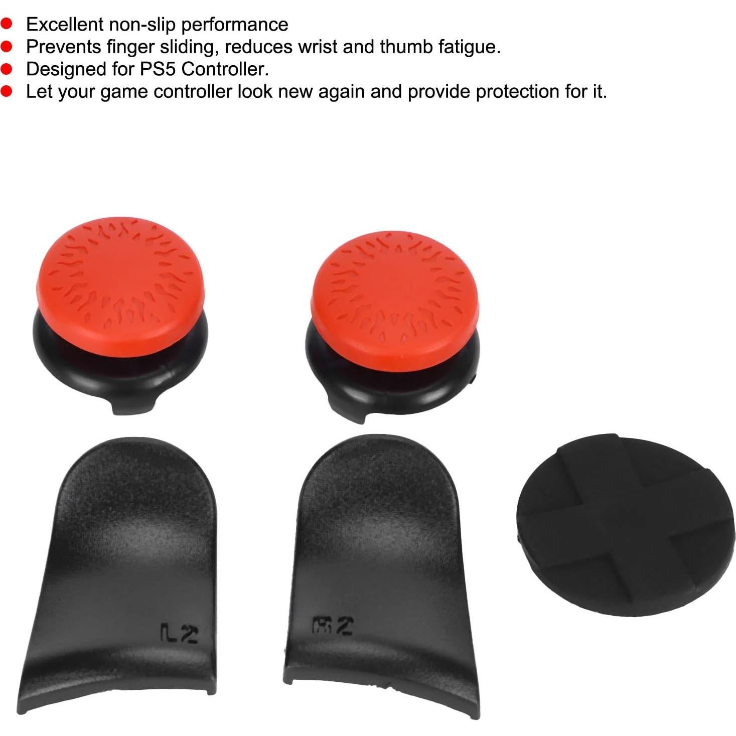 Agarre de Joystick eboxer-1 para Controlador PS4 - Rojo