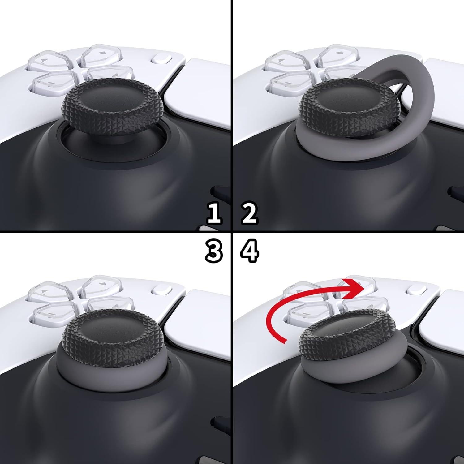 Anillos de Precisión de Silicona PlayVital para Joysticks - 6 Piezas