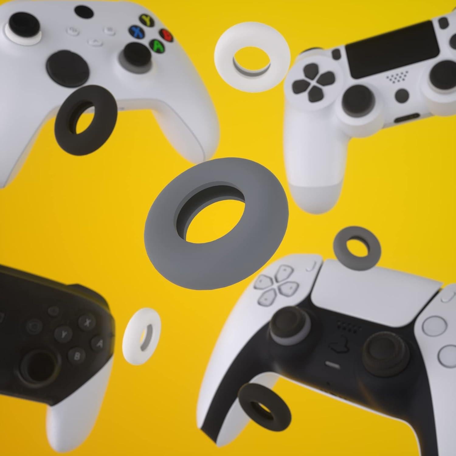 Anillos de Precisión de Silicona PlayVital para Joysticks - 6 Piezas