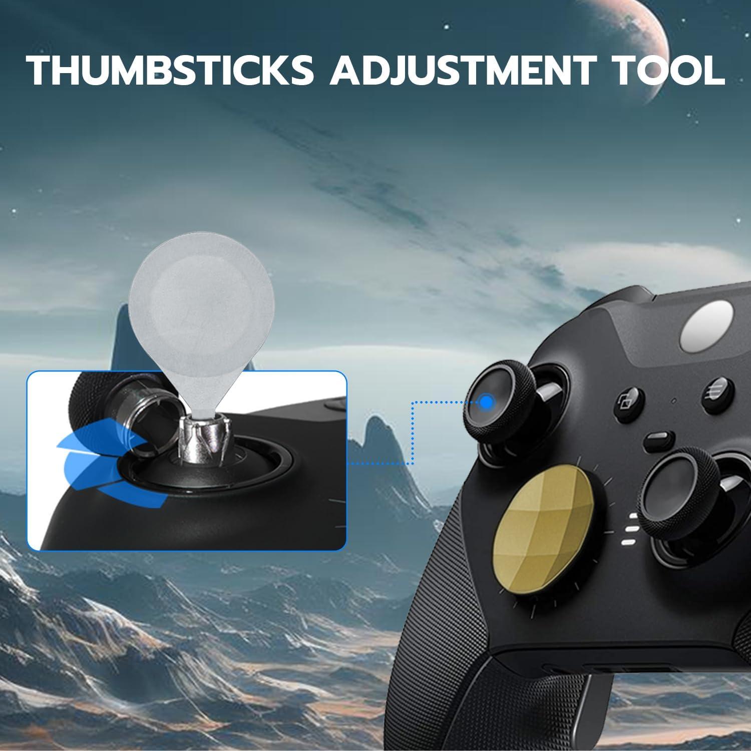 Mcbazel 13 en 1 Joysticks y Paddles para Xbox Elite 2 - Oro