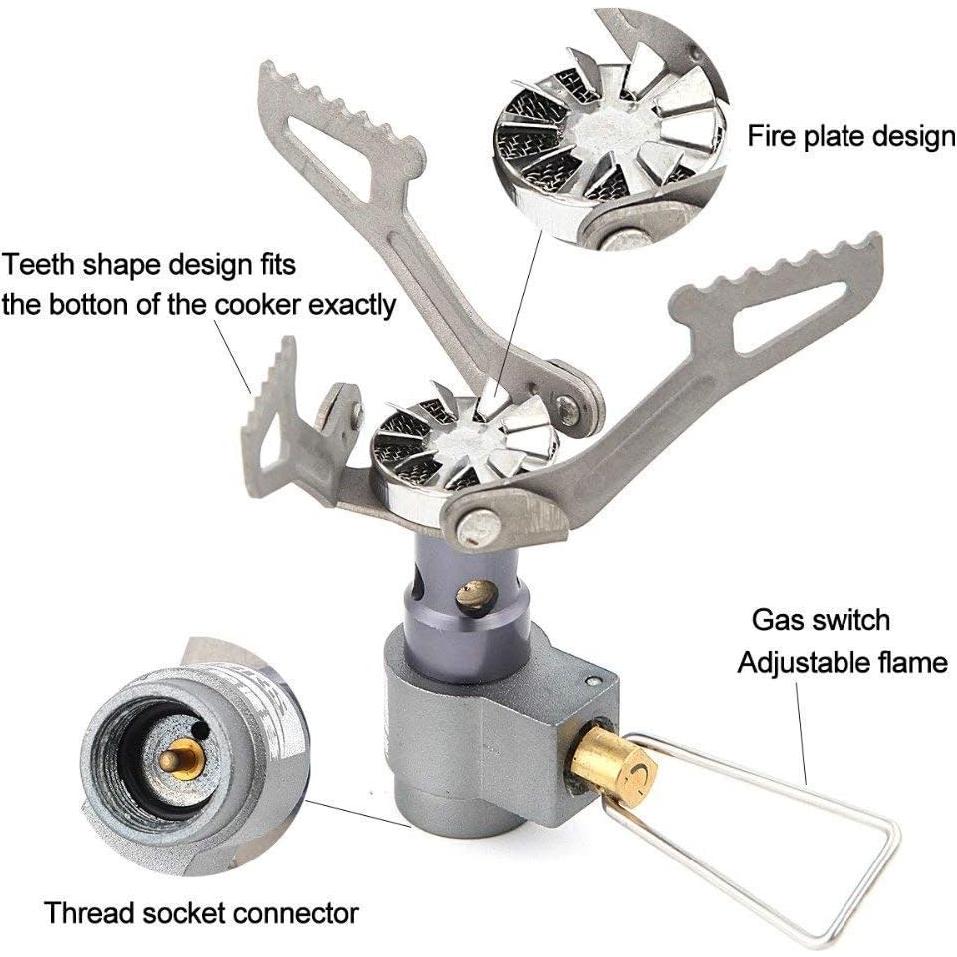 Estufa de Gas BRS BRS-3000T Ultra Ligera 25g para Camping