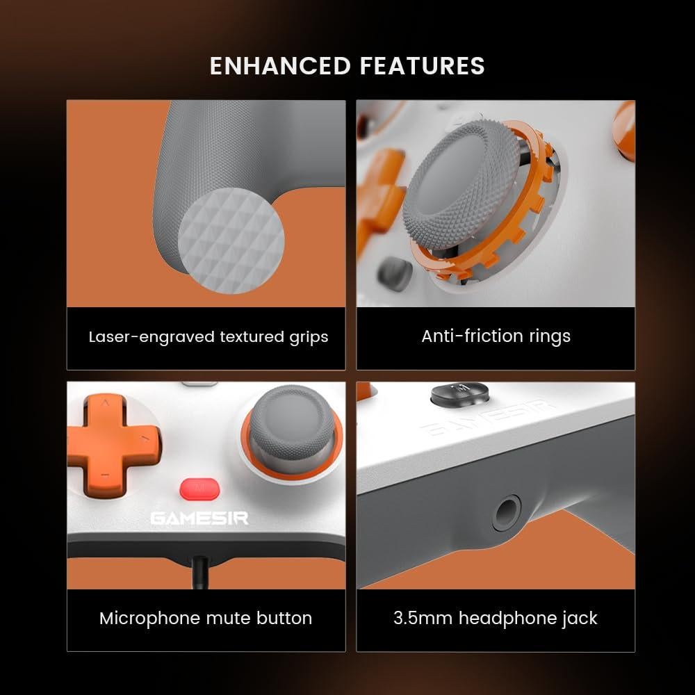 GameSir T7 Controlador Cableado para Xbox y PC - Blanco