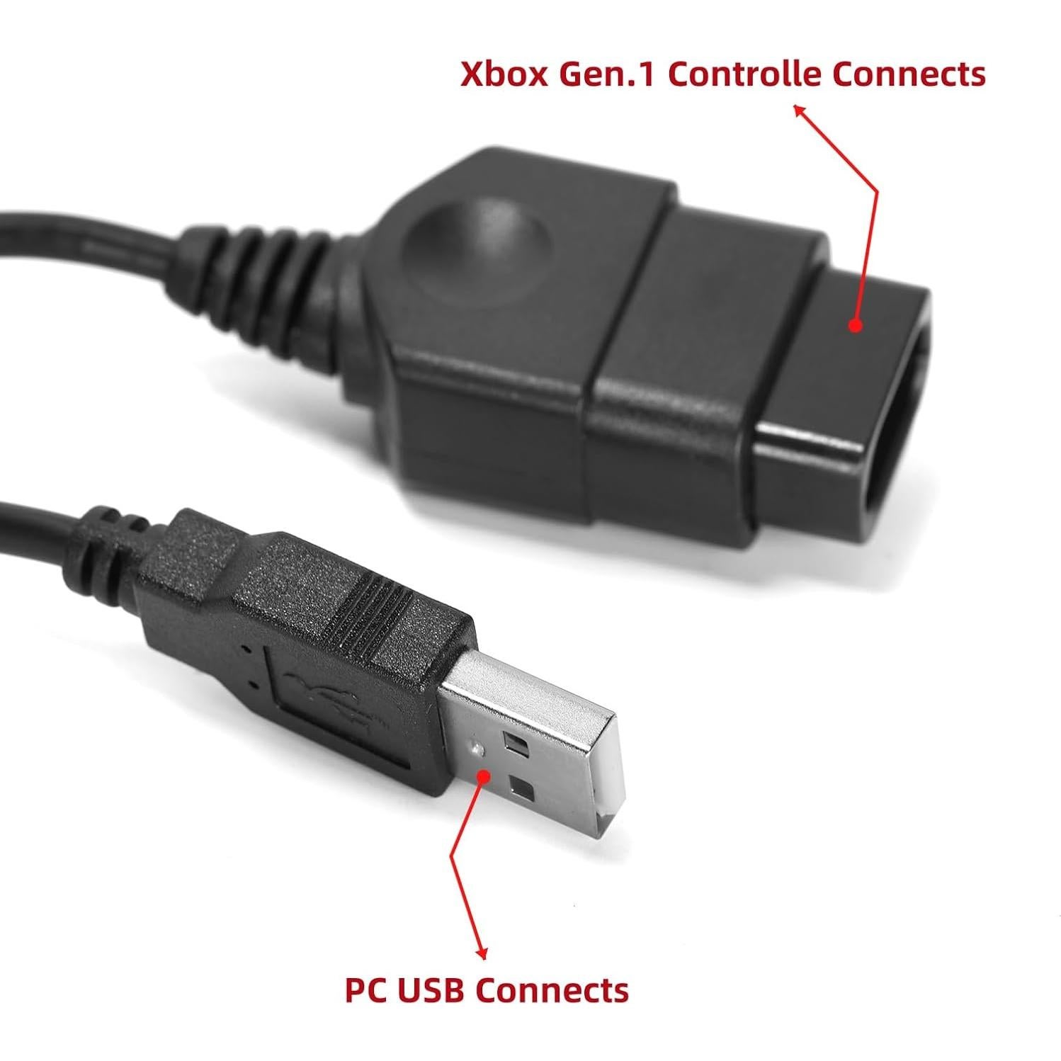 Cable Adaptador USB Ruimou 2pcs 78.5cm para Xbox Gen.1