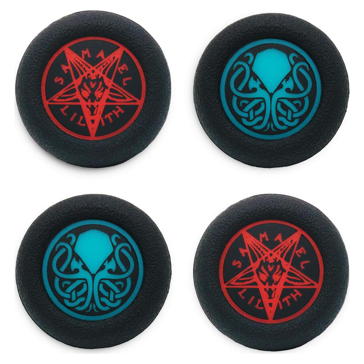 Cubierta de agarre de pulgar PlayRealm x 4 para PS5, PS4, Xbox