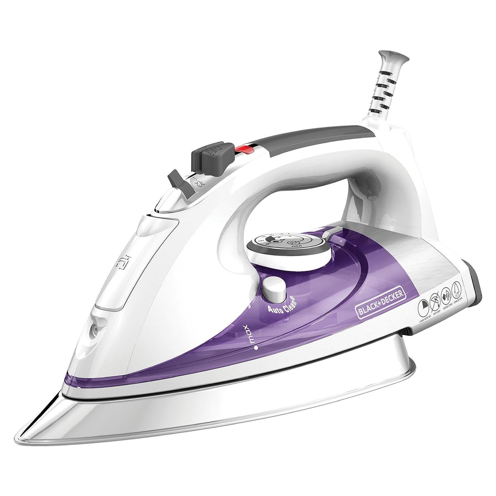 Plancha de Vapor BLACK+DECKER IR1350S 1.36 kg Suela Acero Inoxidable