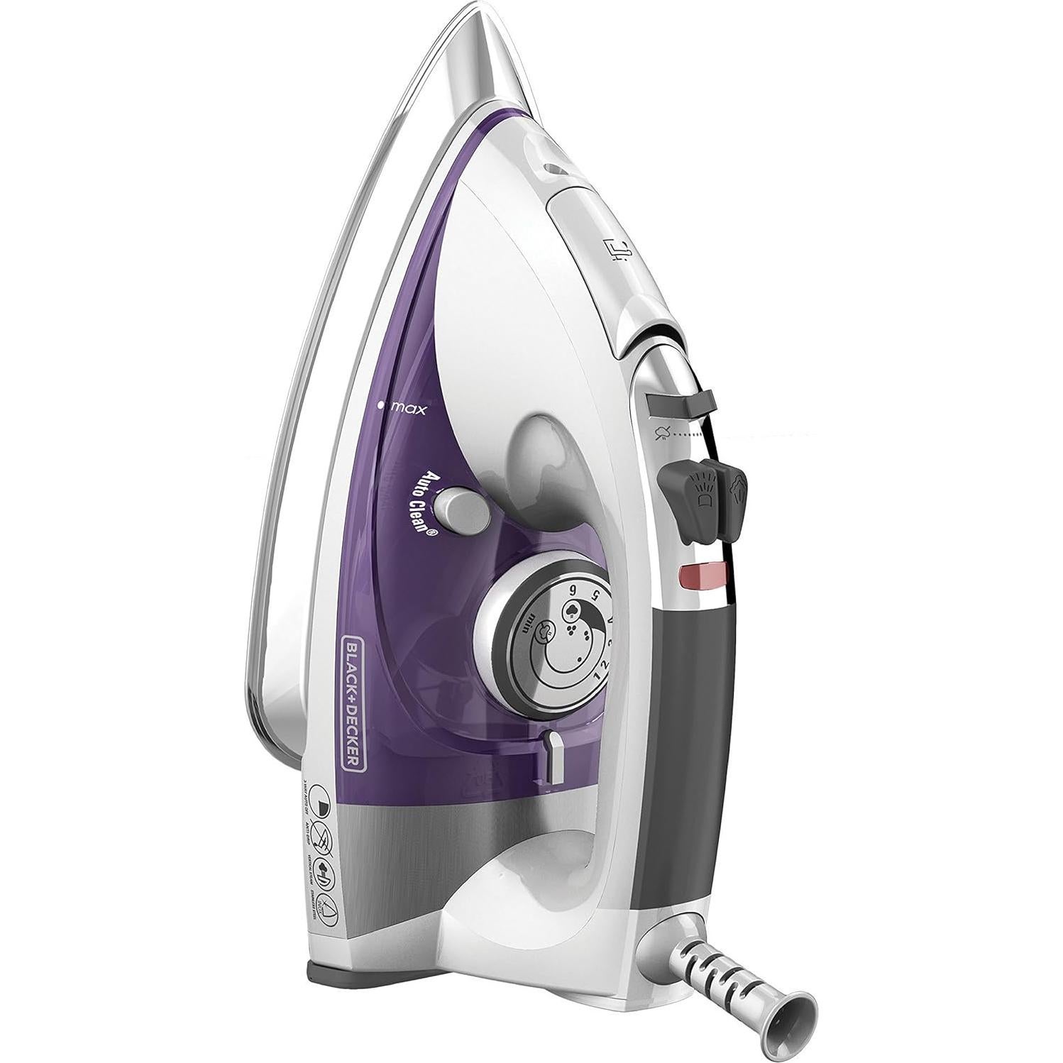 Plancha de Vapor BLACK+DECKER IR1350S 1.36 kg Suela Acero Inoxidable