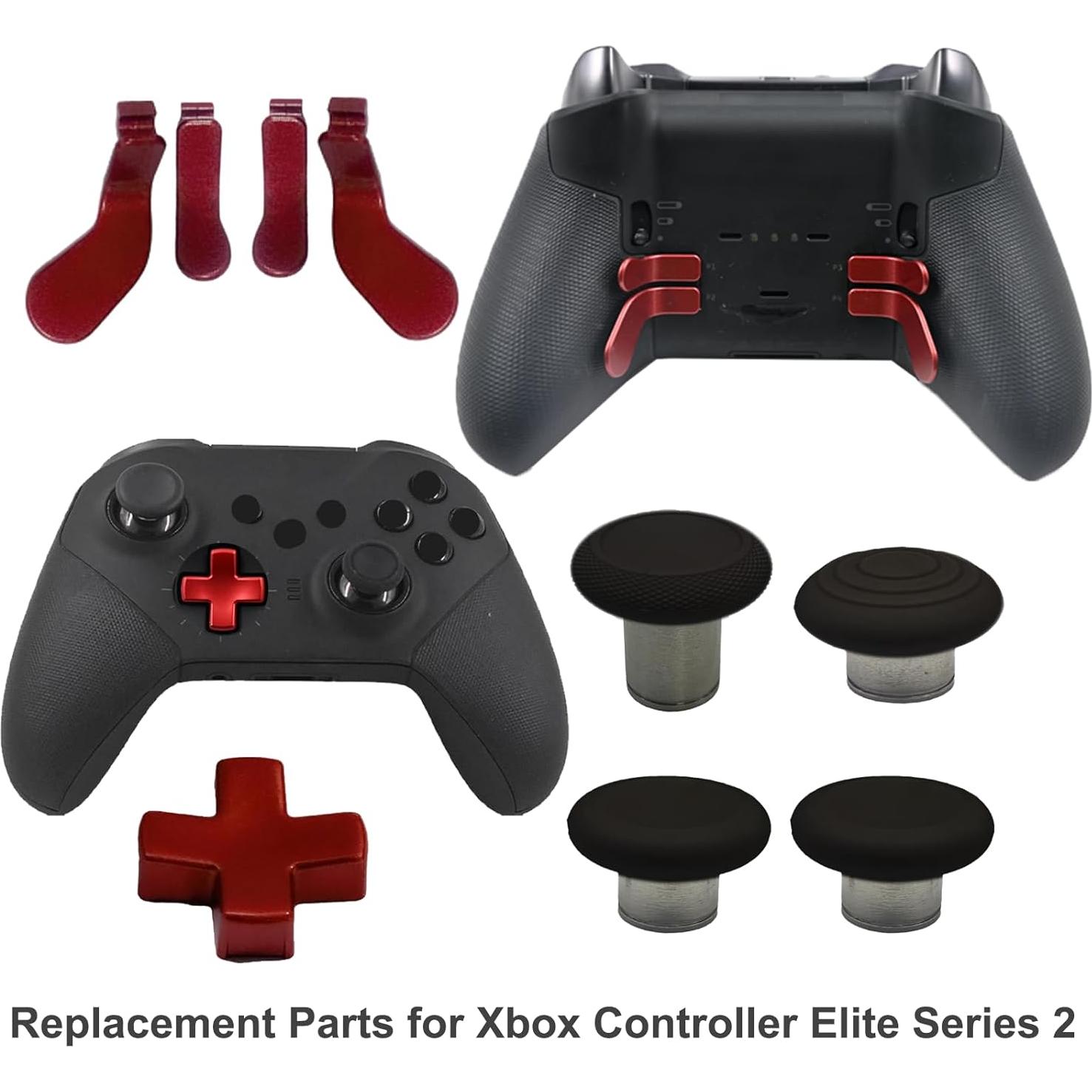 Kit 9 en 1 Accesorios Xbox Elite Series 2 Rojo