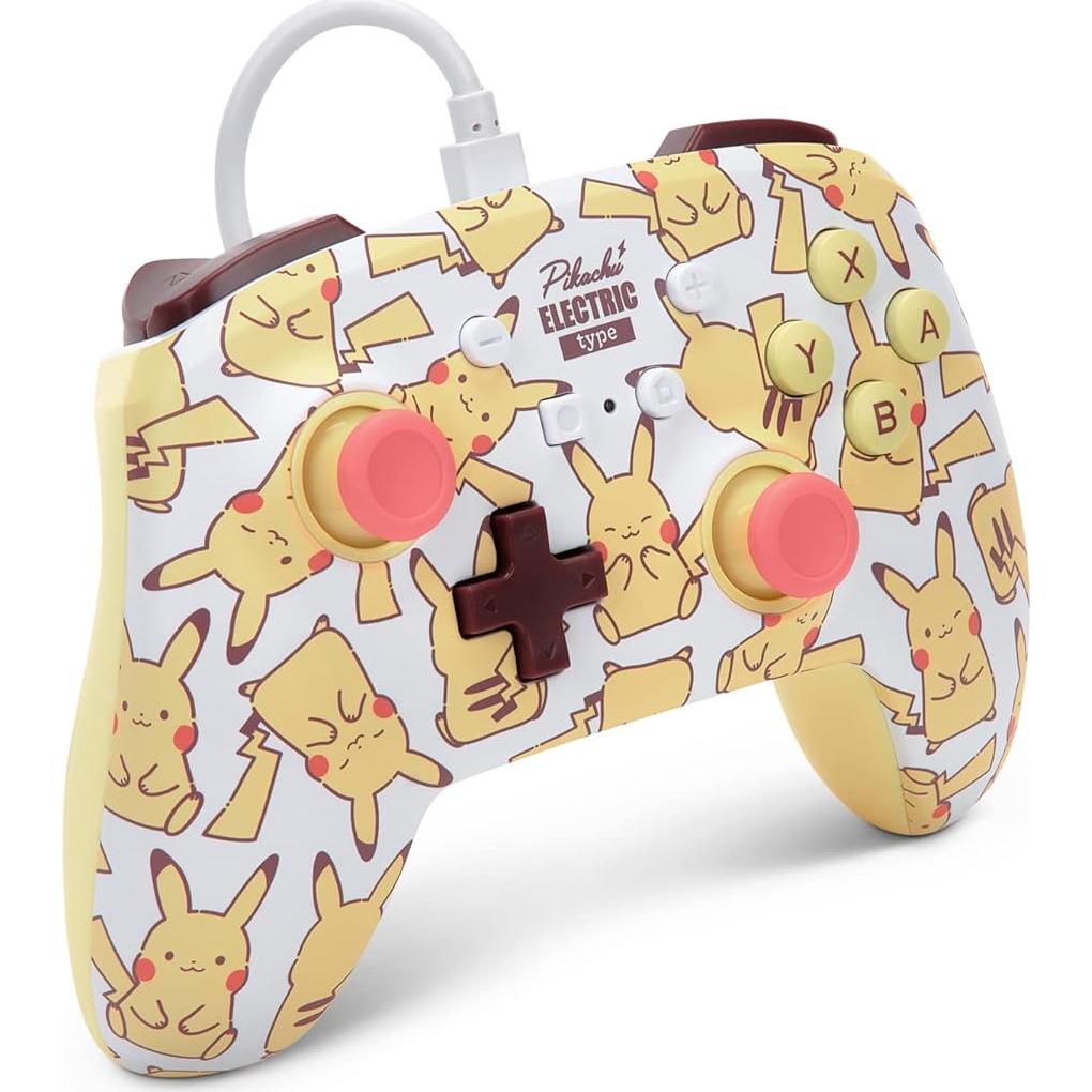 Controlador con cable PowerA para Nintendo Switch Pikachu