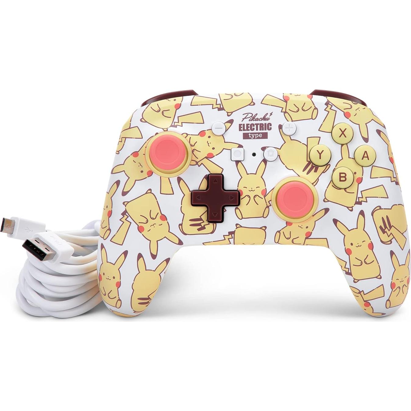 Controlador con cable PowerA para Nintendo Switch Pikachu