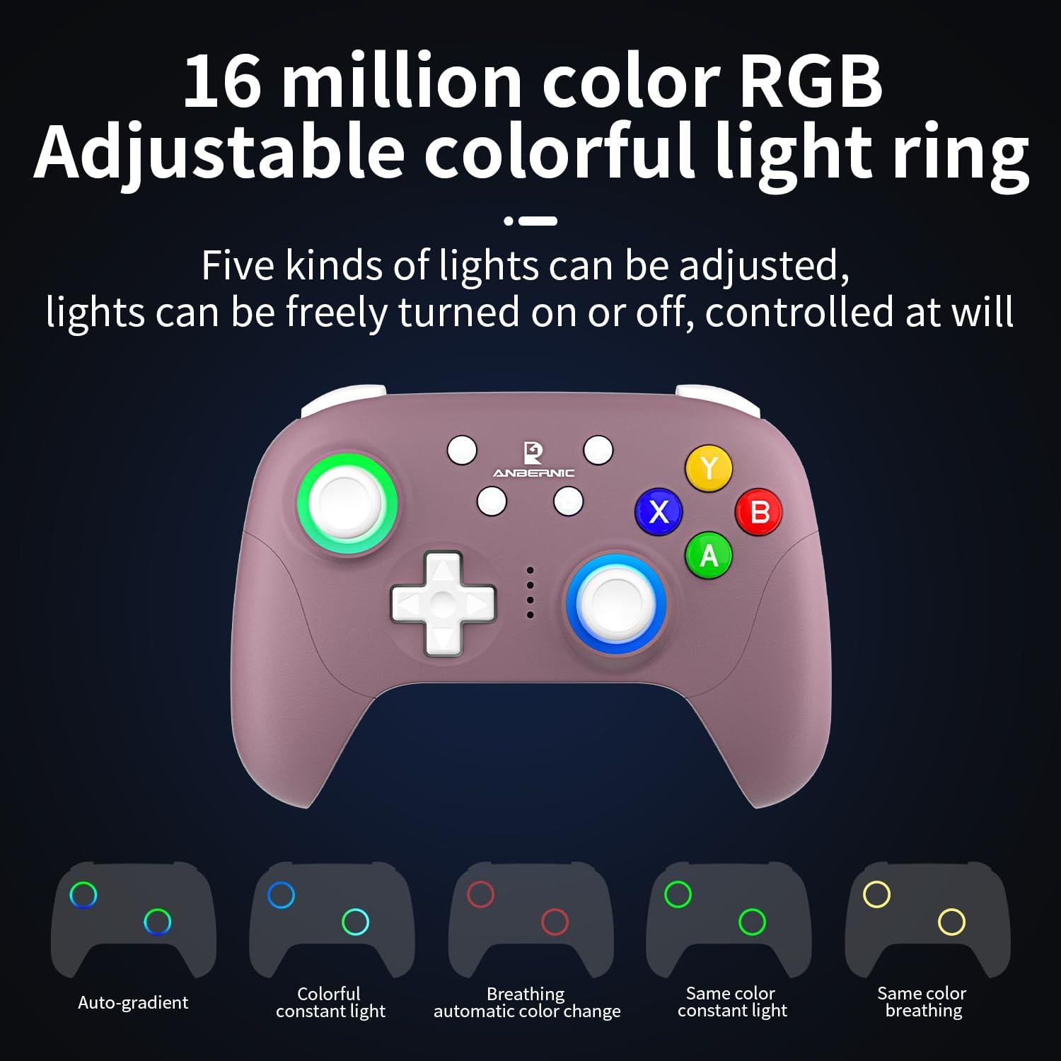 Controlador Daxceirf RG P01 Bluetooth Inalámbrico para Juegos