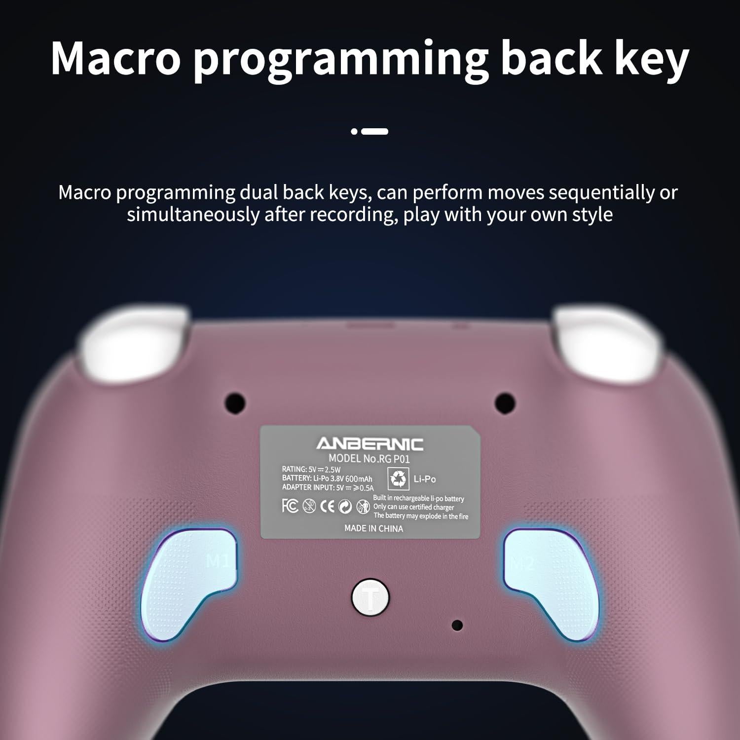 Controlador Daxceirf RG P01 Bluetooth Inalámbrico para Juegos