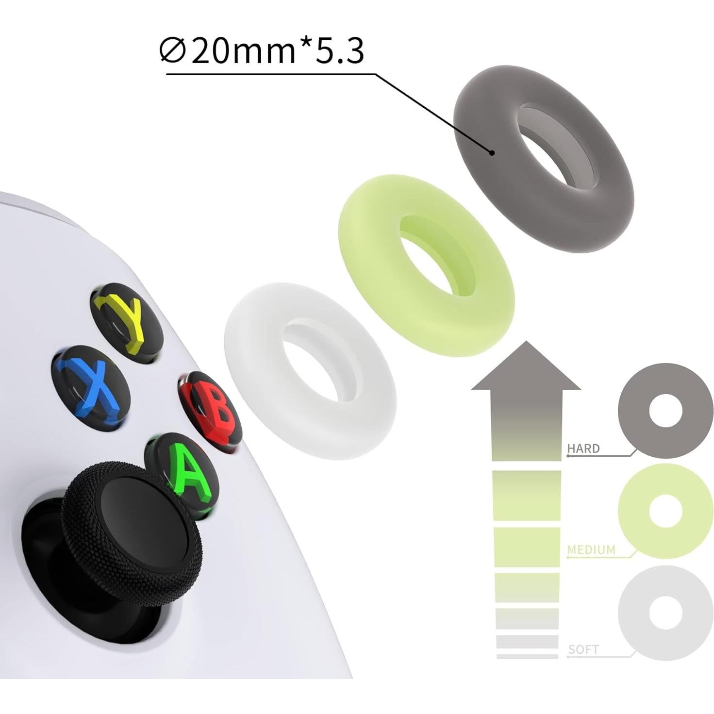 Anillos de Asistencia de Apuntar PlayVital para Joystick - 6 Piezas