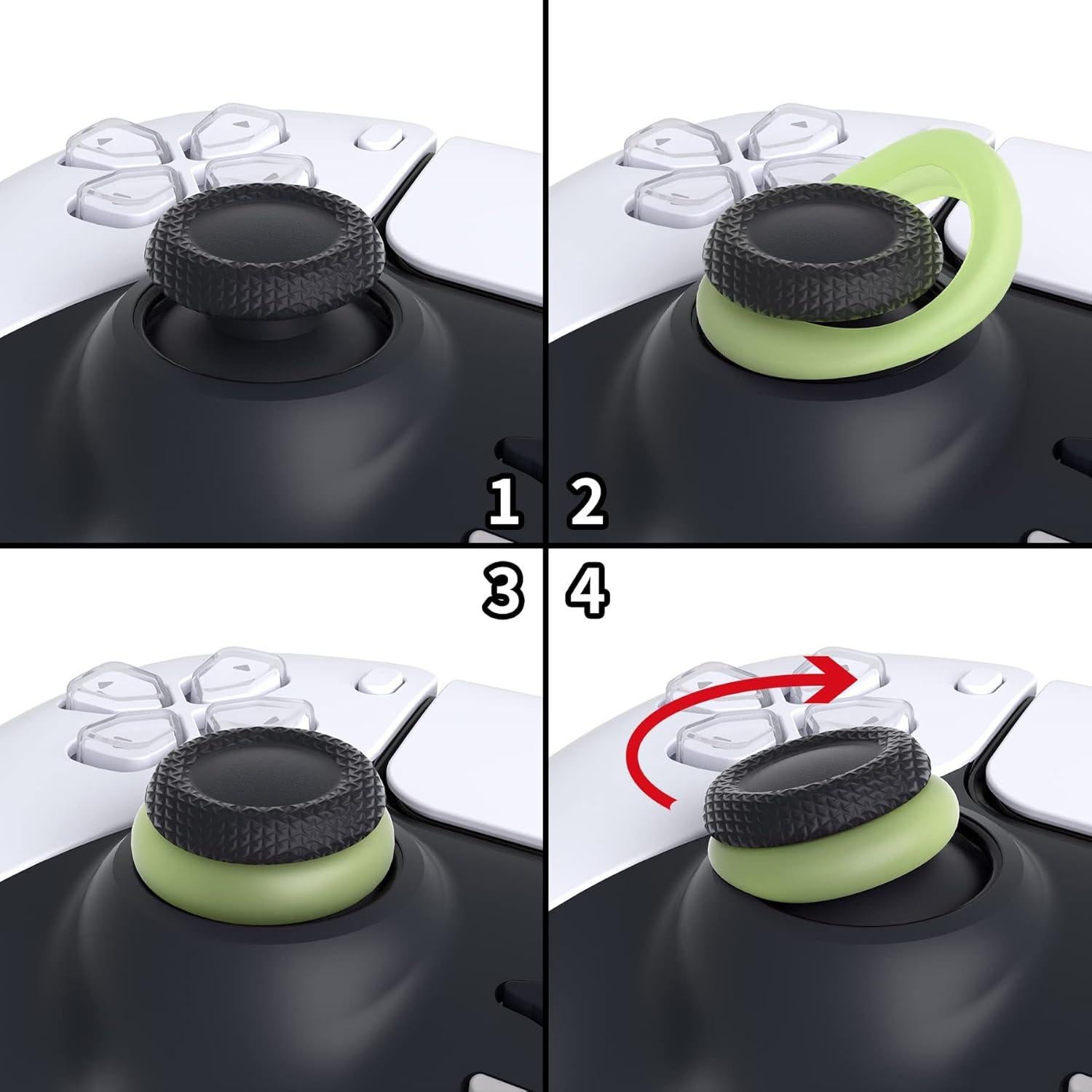 Anillos de Asistencia de Apuntar PlayVital para Joystick - 6 Piezas