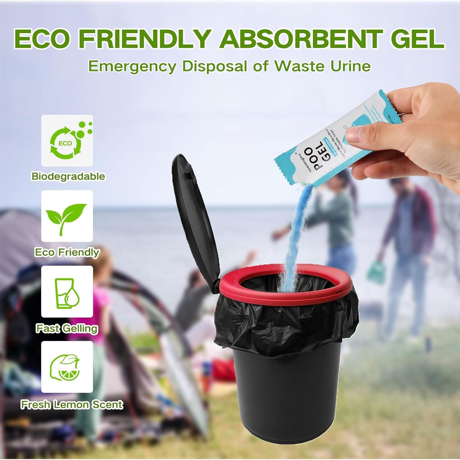 Gel Absorbente para Inodoro Portátil Oceanengine 25 Paquetes