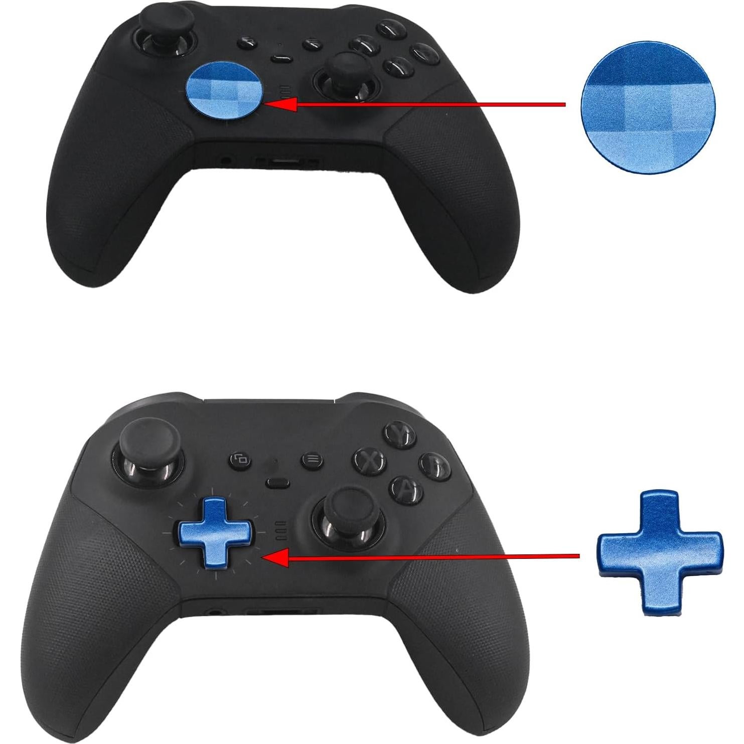 D-Pads 2 en 1 Dogxiong para Xbox Elite 2 Azul Metal