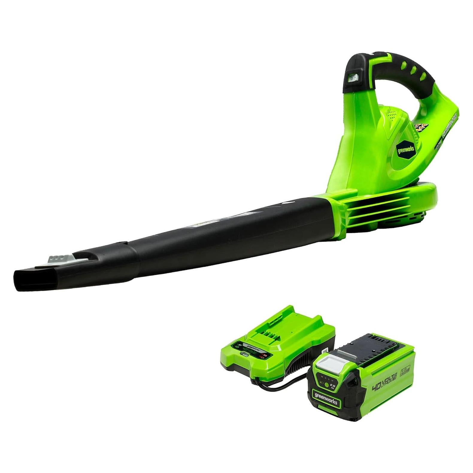 Soplador de Hojas Greenworks 40V 241,4 km/h Ligero y Silencioso