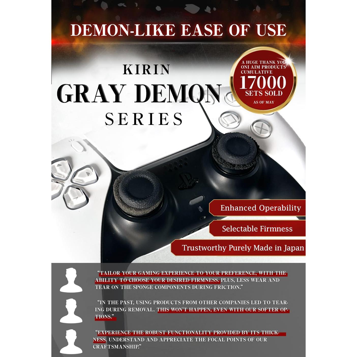 Anillos de Precisión OniAim Demonio Gris para Controladores