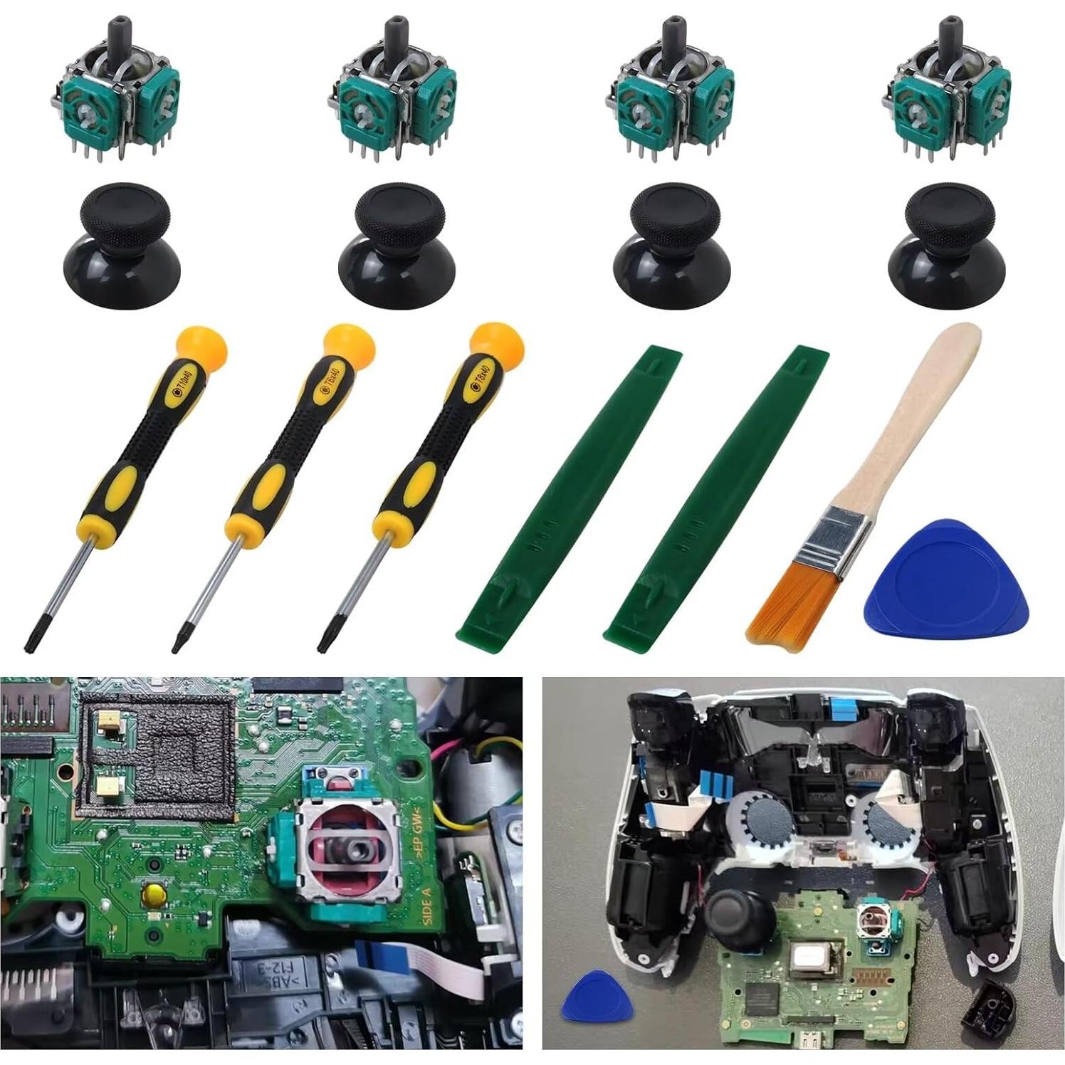 2Pcs Replacement 3D Analog Joystick for Xbox One S/X Controller ThumbStick Repair Parts Accessory by Huoptl