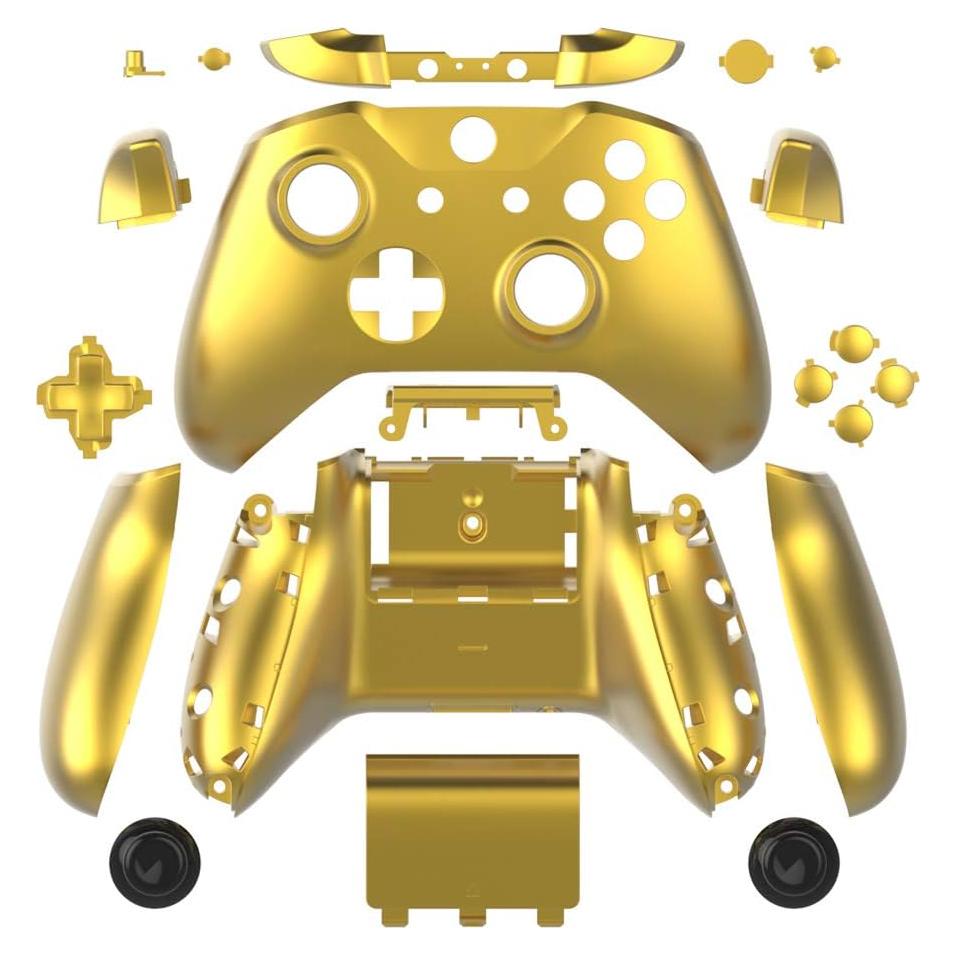 Carcasa Reemplazo WPS Oro Cromado para Controlador Xbox One S