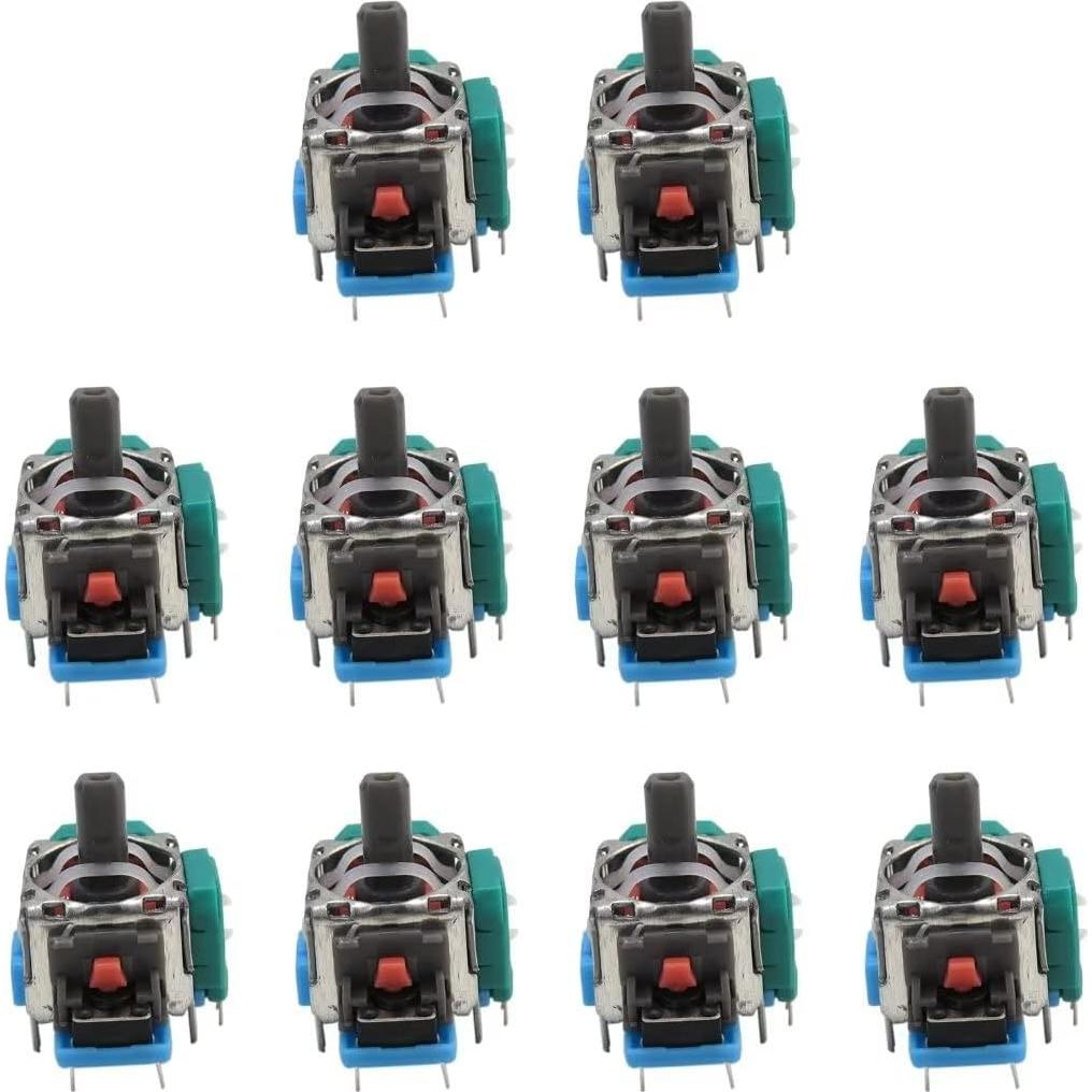 Analog Stick Joystick Controller Replacement Part for Xbox One, Blue, 10Pcs