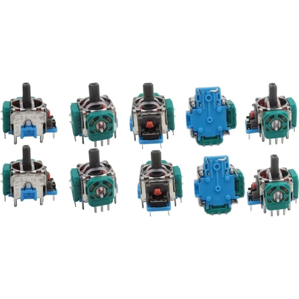 Analog Stick Joystick Controller Replacement Part for Xbox One, Blue, 10Pcs