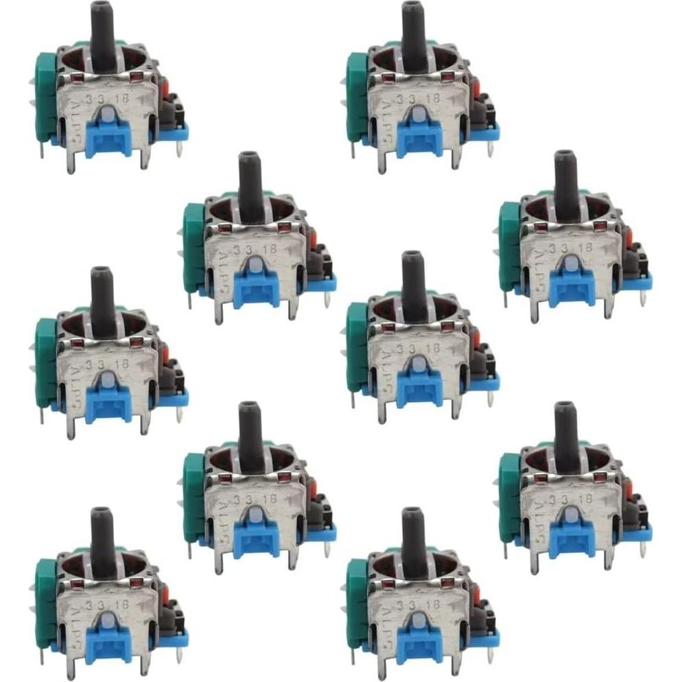 Analog Stick Joystick Controller Replacement Part for Xbox One, Blue, 10Pcs