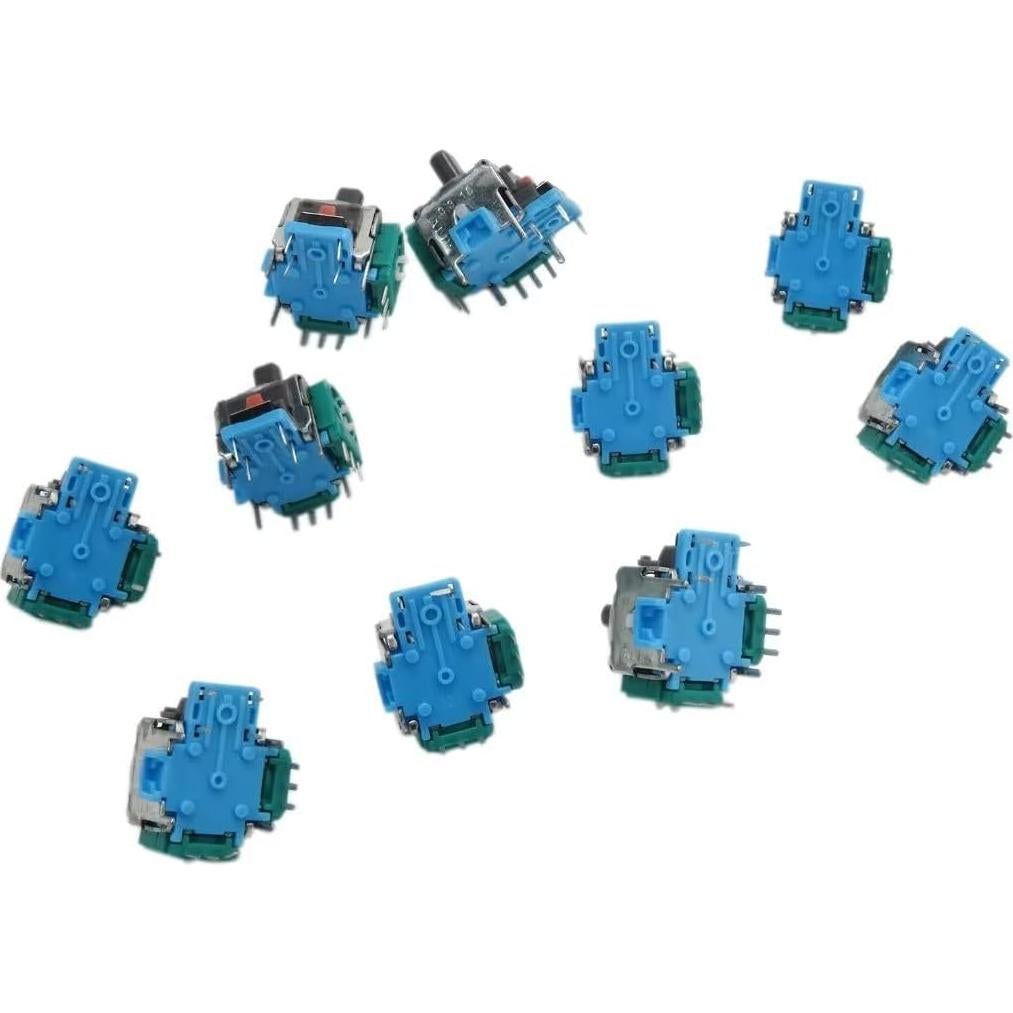 Analog Stick Joystick Controller Replacement Part for Xbox One, Blue, 10Pcs