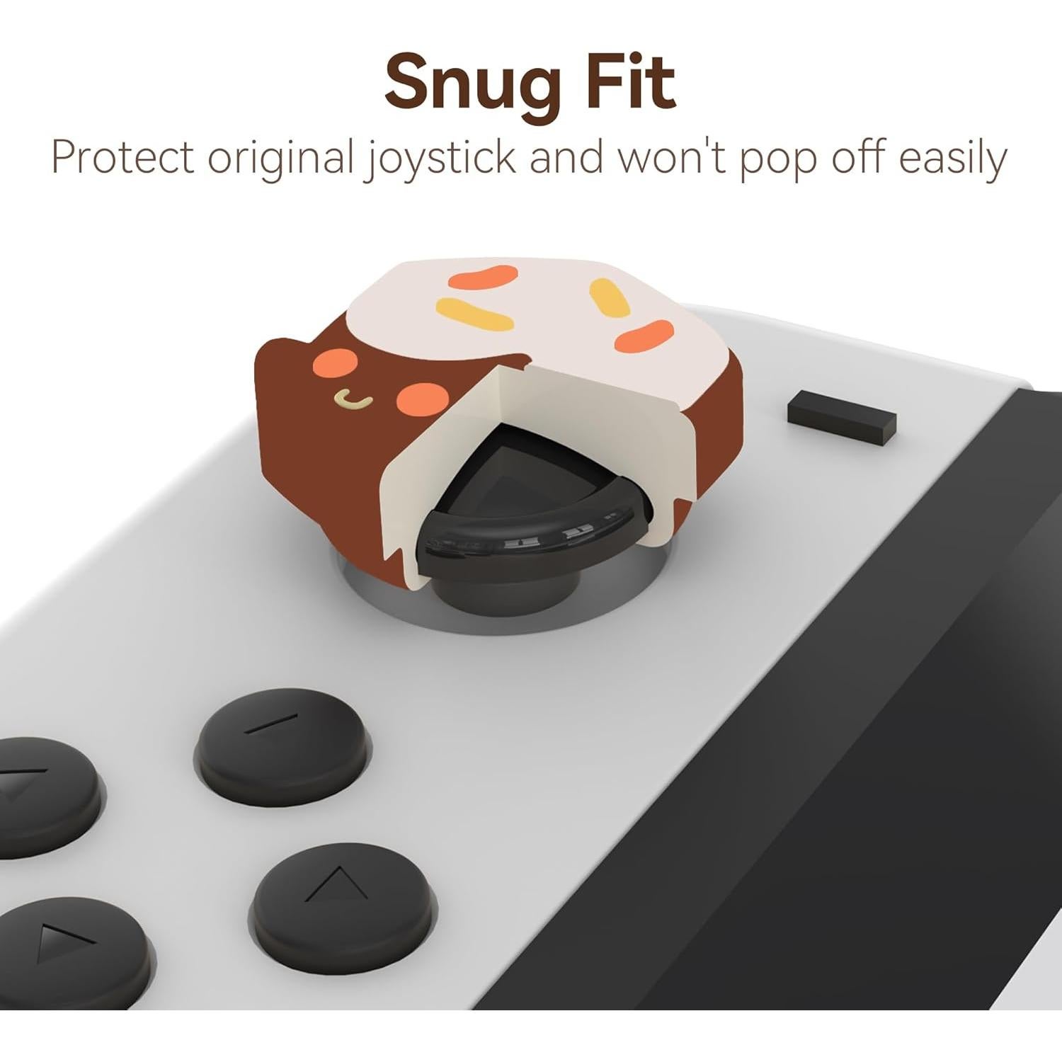 Tapones de Agarre Joycon GeekShare Chocolate y Crema