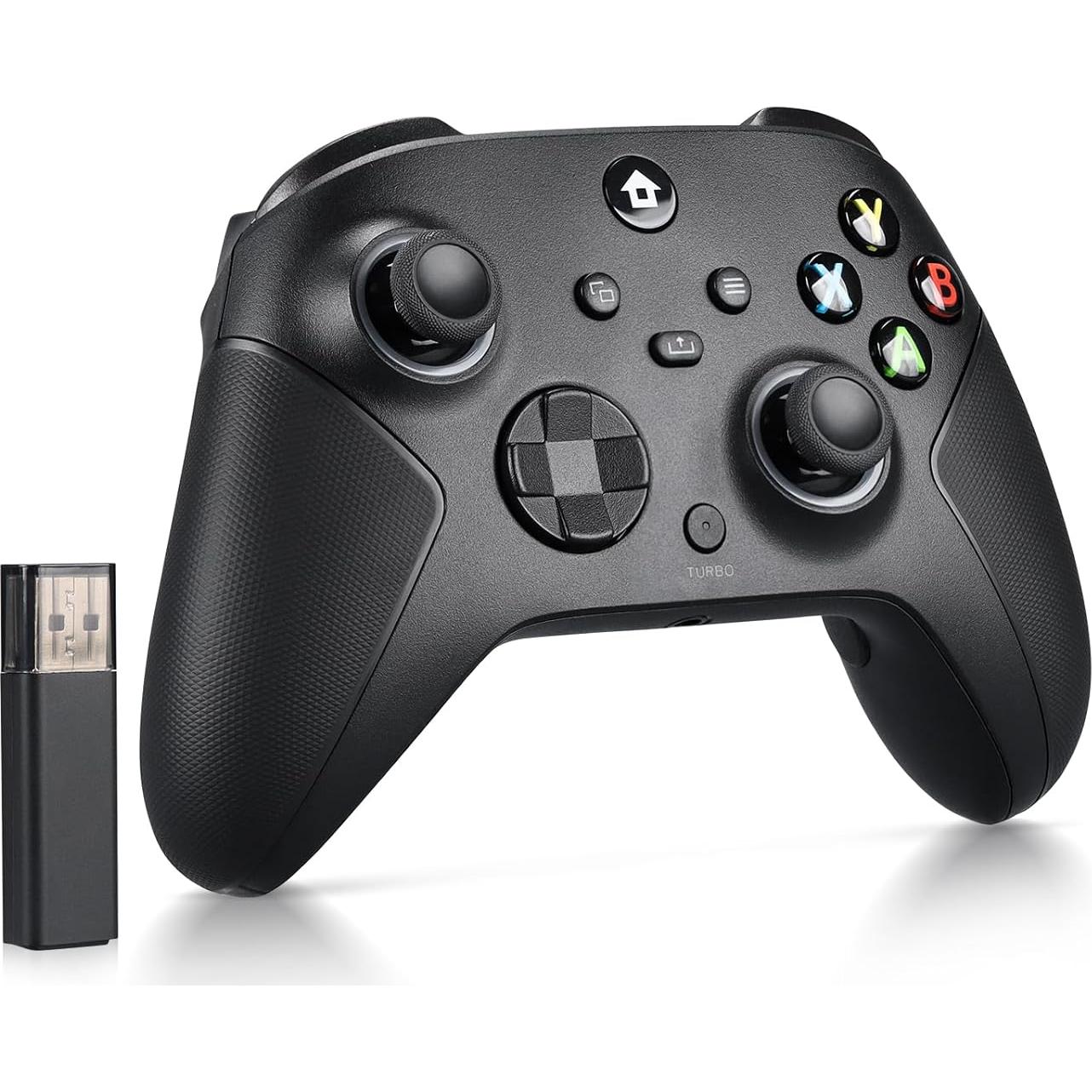 TECTINTER Wireless Controller for Xbox One Controller,2.4GHz Xbox O ne Controller Wireless with 8 Color RGB Light/Programmable/800mAh Battery,Compatible with Xbox One S/X,Xbox On e Series X/S