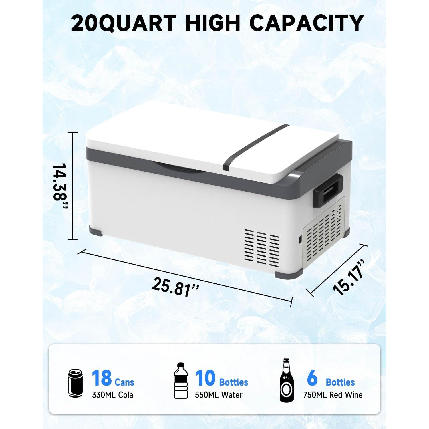 Refrigerador Portátil SubSun 19L 12V Congelador Coche