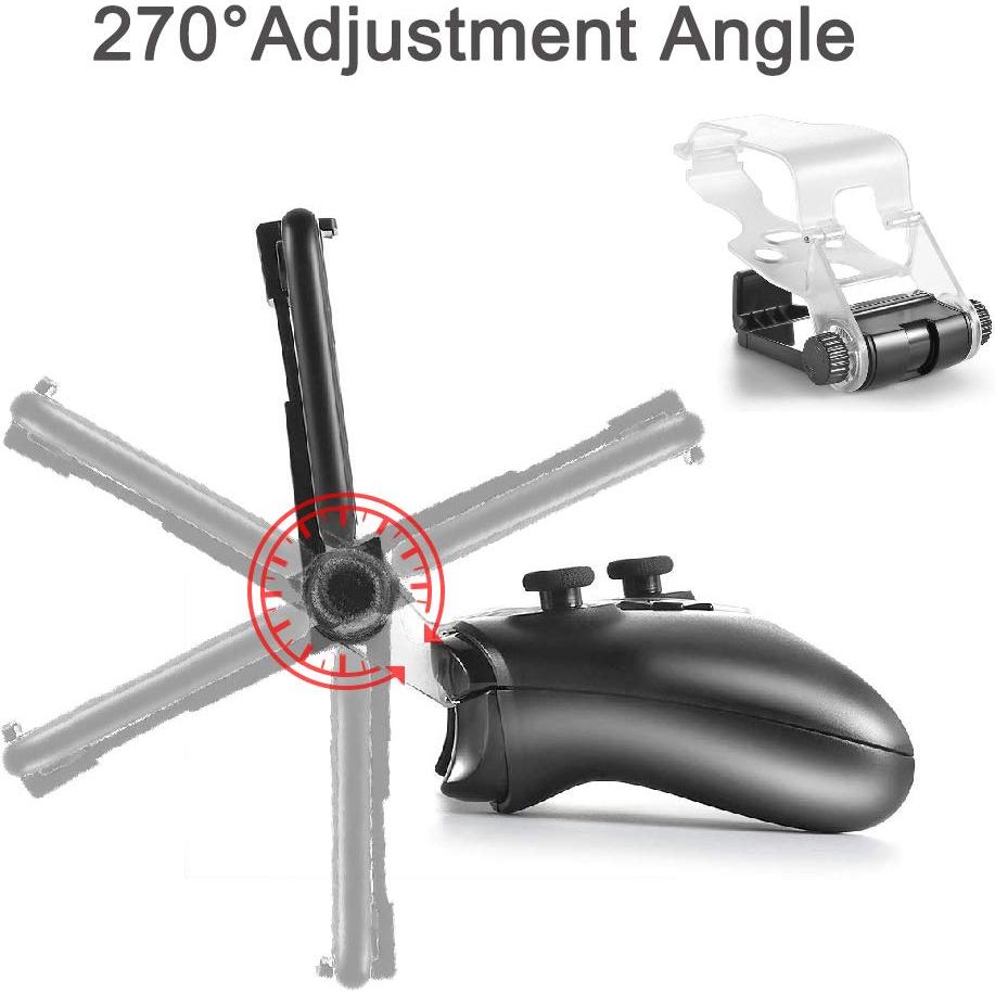 Megadream Gamepad Foldable Mobile Phone Holder Smartphone Clip Cellphone Clamp Compatible with Microsoft Xbox One/One S/One X Controllers, 1 Phone Holder and 2 Joystick cap Analog Stick Cap Included