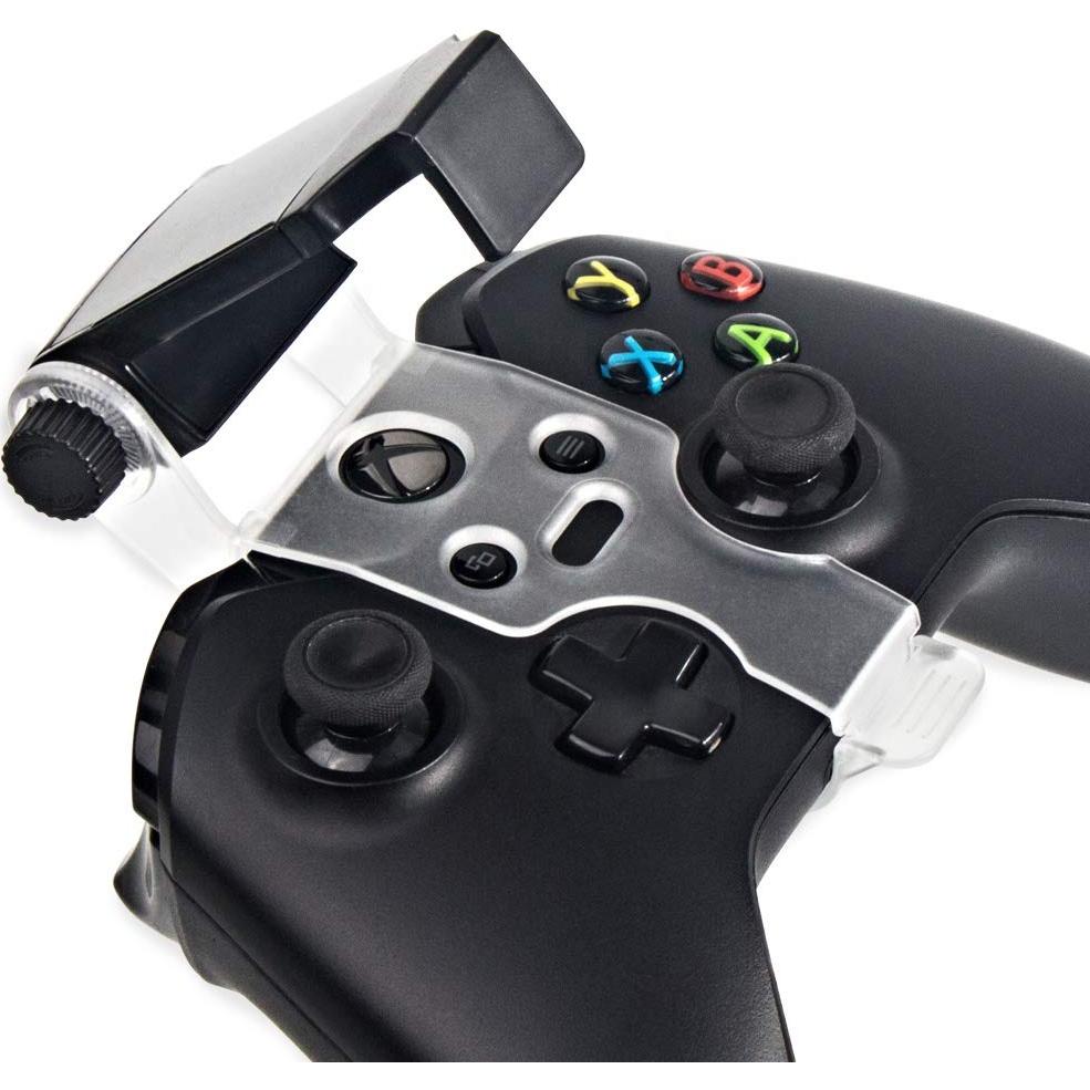 Megadream Gamepad Foldable Mobile Phone Holder Smartphone Clip Cellphone Clamp Compatible with Microsoft Xbox One/One S/One X Controllers, 1 Phone Holder and 2 Joystick cap Analog Stick Cap Included