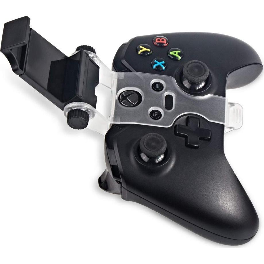 Megadream Gamepad Foldable Mobile Phone Holder Smartphone Clip Cellphone Clamp Compatible with Microsoft Xbox One/One S/One X Controllers, 1 Phone Holder and 2 Joystick cap Analog Stick Cap Included